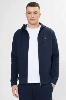 Мужское темно-синее худи Синий XL BOSS 50555851;404