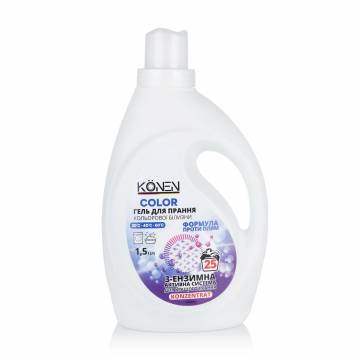 Гель для стирки KÖNEN Color, 25 стирок, 1.5 л Гель для стирки KÖNEN Color, 25 стирок, 1.5 л