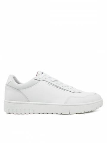 Tommy Hilfiger Снікерcи Th Basket Core Lth Pinperf FM0FM05466 Білий