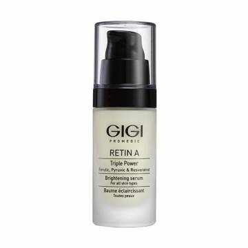 Уценка! Осветляющая сыворотка Gigi Retin A Triple Power Brightening Serum для всех типов кожи лица, 30 мл Уценка! Осветляющая сыворотка Gigi Retin A Triple Power Brightening Serum для всех типов кожи лица, 30 мл