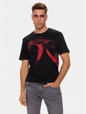 Hugo Футболка Dikobra 50519013 Чорний Regular Fit Hugo Футболка Dikobra 50519013 Чорний Regular Fit