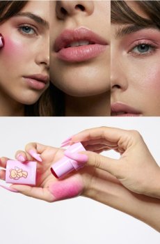 Рум’яна для щік і губ у стіку Hello Kitty - рожевий