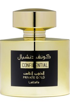 Lattafa Perfumes Confidential Private Gold Парфюмированная вода унисекс, 100 мл