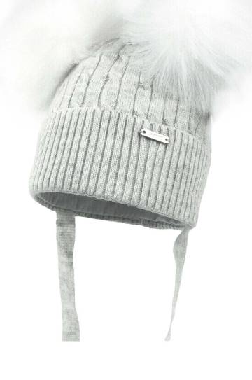 Детская шапка Jamiks SINEM IIA цвет серый  JZH450