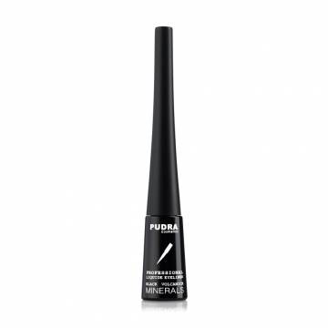 Жидкая подводка для глаз Pudra Cosmetics Professional Liquide Eyeliner черная, 3 мл Жидкая подводка для глаз Pudra Cosmetics Professional Liquide Eyeliner черная, 3 мл