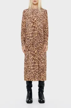 Женское бежевое платье с узором Бежевый M Bimba Y Lola 242BR9039.11340