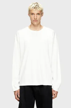Мужской белый лонгслив MAGLIETTA Белый S Diesel A19444 0AIJU