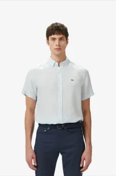 Мужская голубая рубашка Голубой 43 Lacoste CH5699TT01