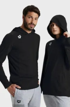 Черное худи TEAM (унисекс) Черный S Arena 004903-555