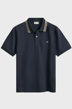 Мужское темно-синее поло COLLAR Синий XL Gant 2014119