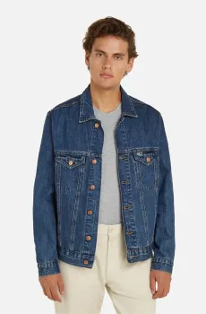 Мужская темно-синяя джинсовая куртка RYAN RGLR TRCKR JCKT BH0056 Синий XL Tommy Jeans DM0DM18782