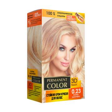 Стойкая крем-краска для волос Permanent Color с окислителем, 0.23 Блонд капучино, 120 мл Стойкая крем-краска для волос Permanent Color с окислителем, 0.23 Блонд капучино, 120 мл