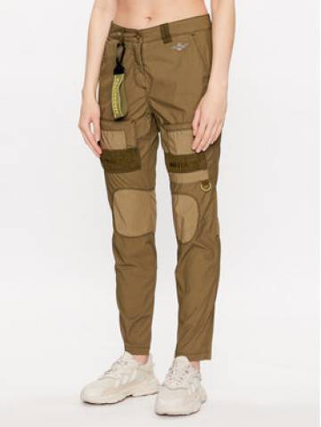 Aeronautica Militare Штани з тканини 231PA1532DCT2987 Зелений Slim Fit Aeronautica Militare Штани з тканини 231PA1532DCT2987 Зелений Slim Fit