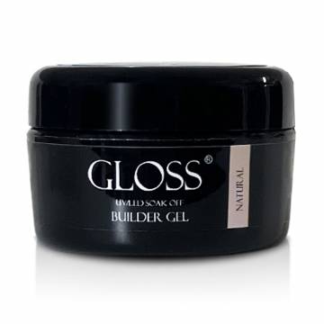 Однофазный гель для ногтей Gloss Builder Gel UV/LED Soak Off, Natural, 30 мл Однофазный гель для ногтей Gloss Builder Gel UV/LED Soak Off, Natural, 30 мл