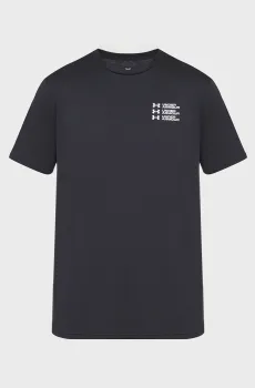Мужская черная футболка UA TRIPLE STACK LC LOGO SS Черный S Under Armour 6004173-001
