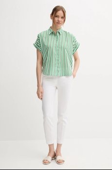 Рубашка с примесью льна United Colors of Benetton