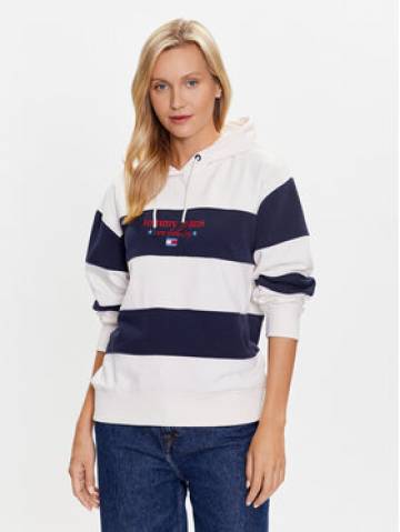 Tommy Jeans Світшот DW0DW16139 Écru Relaxed Fit Tommy Jeans Світшот DW0DW16139 Écru Relaxed Fit