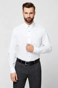 Мужская белая рубашка Белый 43 Karl Lagerfeld 500699.605000;10