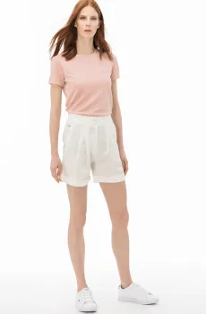 Женские белые шорты Белый 36 Lacoste GF090303E