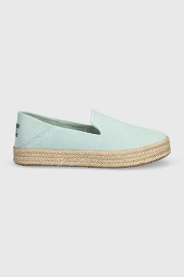 Замшевые эспадрильи Toms Carolina цвет бирюзовый 10020686 Замшевые эспадрильи Toms Carolina цвет бирюзовый 10020686