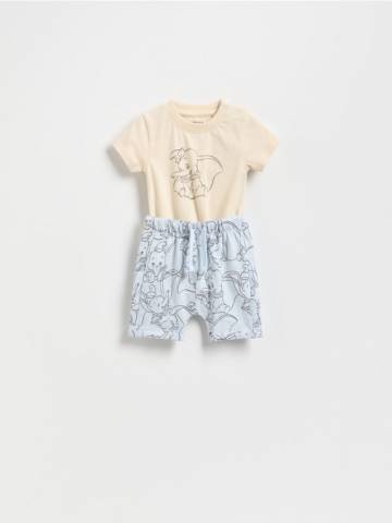 Reserved - Бавовняний комплект Dumbo - блідо-блакитний - 8253X-05X