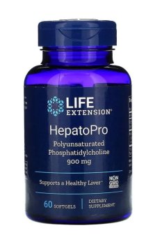Фосфатидилхолин Life Extension HepatoPro Polyunsaturated Phosphatidylcholine 900 мг, 60 гелевых капсул