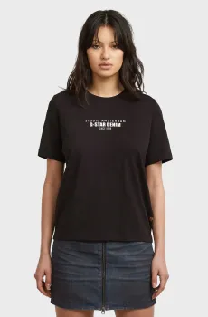 Женская черная футболка HD Черный XS G-Star RAW D27976,C336