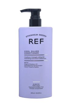 Уценка! Кондиционер с антижелтым эффектом REF Cool Silver Conditioner для светлых, обесцвеченных и седых волос, 600 мл