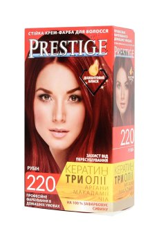 Стойкая крем-краска для волос Vips Prestige 220 Рубин, 100 мл