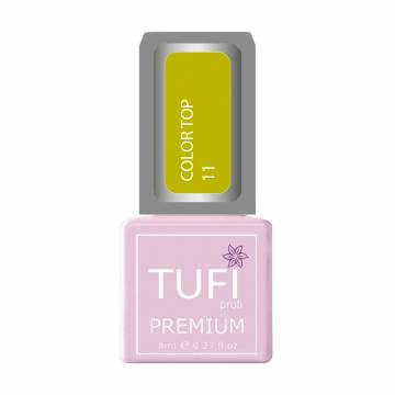 Цветной топ для ногтей Tufi profi Premium Color Top 11 Солнечный желтый, 8 мл Цветной топ для ногтей Tufi profi Premium Color Top 11 Солнечный желтый, 8 мл