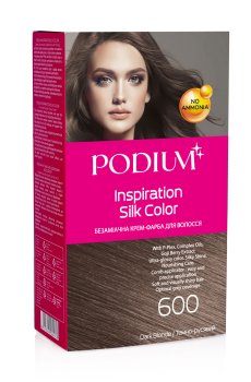Безаммиачная крем-краска для волос Podium Inspiration Silk Color 600 Темно-русый, 150 мл