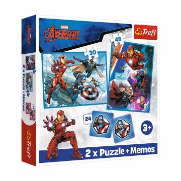 Пазлы 2в1 Trefl Marvel Avengers Герои в действии, от 3 лет, 102 элемента (93333) Пазлы 2в1 Trefl Marvel Avengers Герои в действии, от 3 лет, 102 элемента (93333)