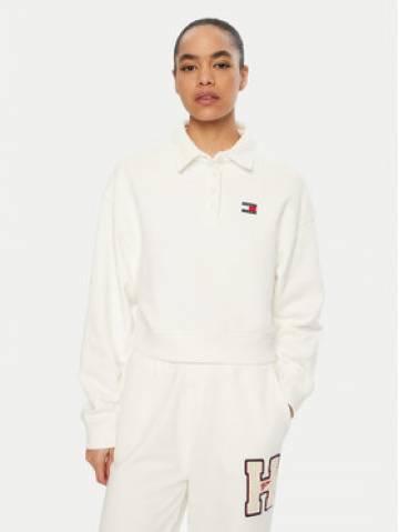 Tommy Jeans Світшот DW0DW19409 Білий Relaxed Fit Tommy Jeans Світшот DW0DW19409 Білий Relaxed Fit