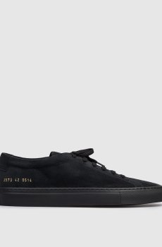 Черные замшевые кеды Achilles