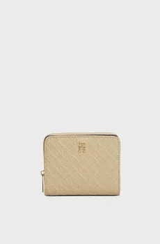 Женский бежевый кошелек ICON MED Бежевый ONESIZE Tommy Hilfiger AW0AW18474