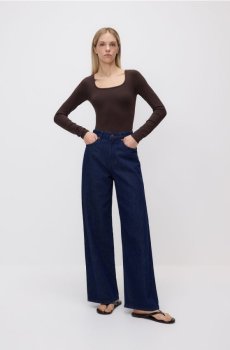 Reserved - Боді з ліоцелом - темно коричневий - 105IT-89X