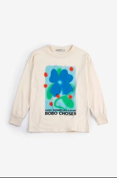 Хлопковый детский лонгслив Bobo Choses Summer Story