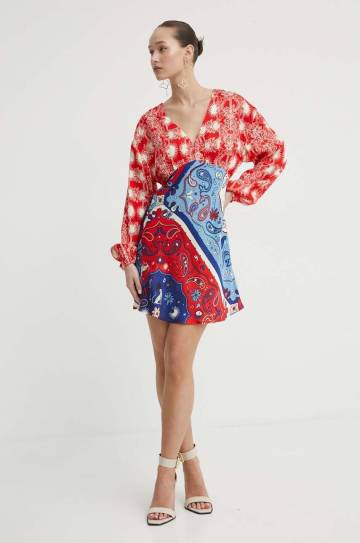 Платье Never Fully Dressed цвет красный mini расклешённая Платье Never Fully Dressed цвет красный mini расклешённая