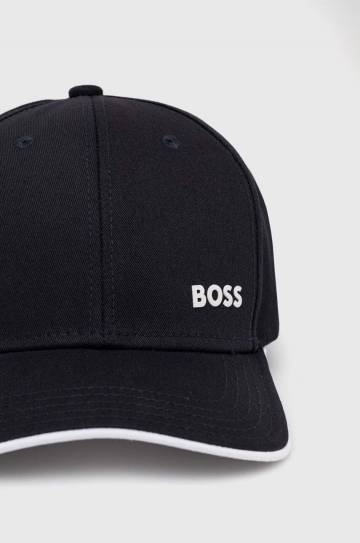 Хлопковая кепка Boss Green цвет синий с принтом 50519219 Хлопковая кепка Boss Green цвет синий с принтом 50519219