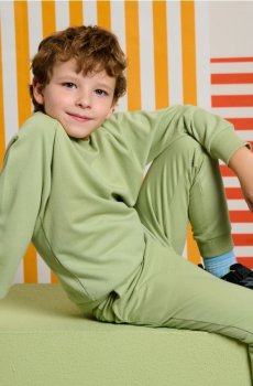 Трикотажний комплект - світло-зелений