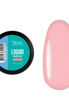 Гель для наращивания ногтей Divia Liquid Builder Gel GL05 Nearly Naked, 30 г