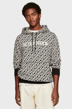 Мужское худи с узором AOP MONOGRAM Разноцветный M Tommy Hilfiger MW0MW34186