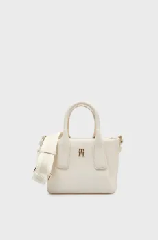 Женская белая сумка ESSENTIAL MINI TOTE Белый ONESIZE Tommy Hilfiger AW0AW18371
