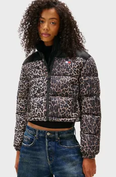 Женская куртка с узором CROPPED Разноцветный M Tommy Jeans DW0DW21967