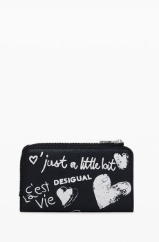 Desigual Women Printed Two Fold Wallet