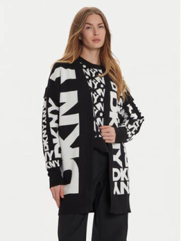 DKNY Кардиган P4MXAQ21 Чорний Loose Fit DKNY Кардиган P4MXAQ21 Чорний Loose Fit
