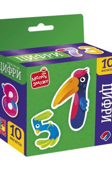 Магнитная игра Vladi Toys Цифри, 10 магнитов, от 3 лет (VT3106-37)