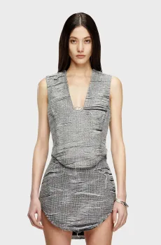 Женский серый топ DE-LARIS Серый XS Diesel A18161 0CMBR