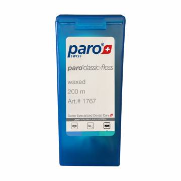 Зубная нить Paro Swiss Classic-Floss вощеная, 200 м Зубная нить Paro Swiss Classic-Floss вощеная, 200 м