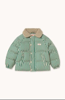 Детская куртка Tinycottons GREEN STRIPES PADDED JACKET